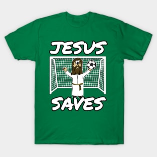 Jesus Saves Christian Football Church Soccer T-Shirt